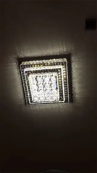LED Crystal Ceiling Light China Indoors Dimmable Fandelier LED Crystal Ceiling Fans Lights and Remote Modern Invisible Retractable Crystal Ceiling Light