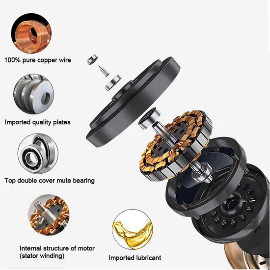 UL Standard 52 Inch Modern Ceiling Fan for Home Decorate with Remote Control Ventilador De Techo 