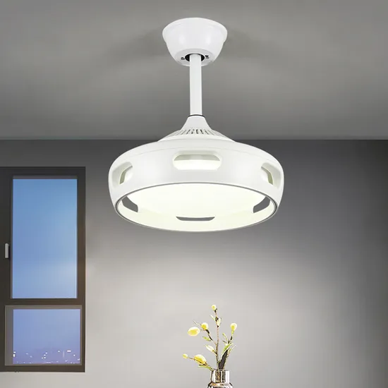 New Invisible Blades White LED Ceiling Fan Light with Remote Control 