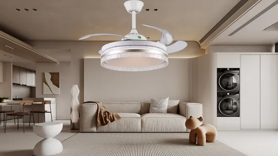 42 Inch 6 Wind Speeds Versatile Dimmable Ventilation Ceiling Fan for Comfortable Living 