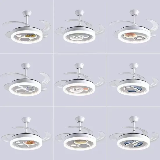 52 Inch 5 Blades Dining Room Home Decoration Vintage Ceiling Fan with Remote Control 