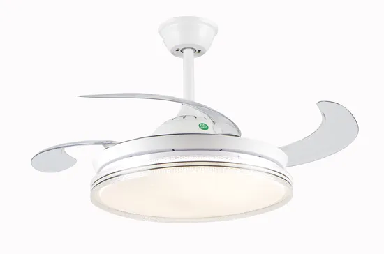 LED Dimmable Crystal Ceiling Chandelier Fan with Light and Remote 