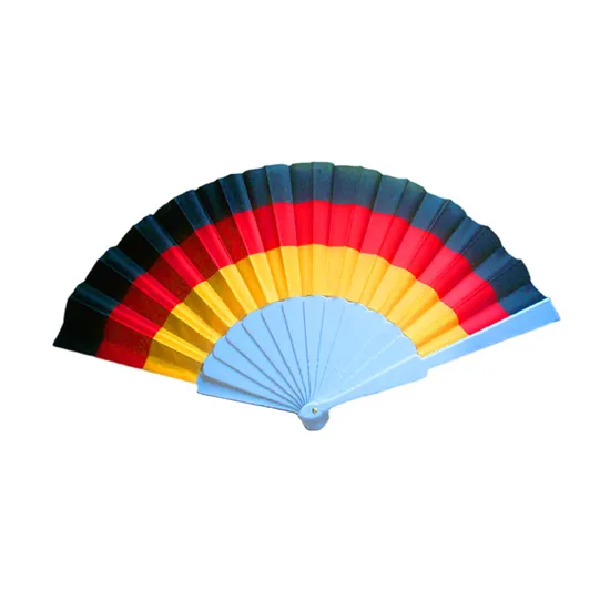Decorations Folding Rainbow Foldable Fans Woman Manual Craft Dance Fan Plastic Handle Fans 