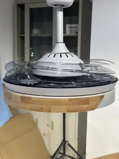 European Style Silence High Speed 4blades PC Invisible Ceiling Fan Light 