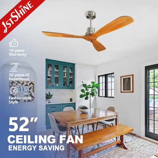 1stshine Single Decoration Silence Wood Electric Remote DC 52 Inch Ceiling Fan 