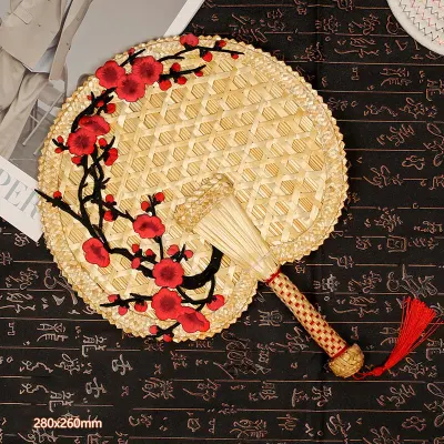 Woven Fan Home Decor Promotional Gift Cheap Creative Hand Held Bamboo Fans