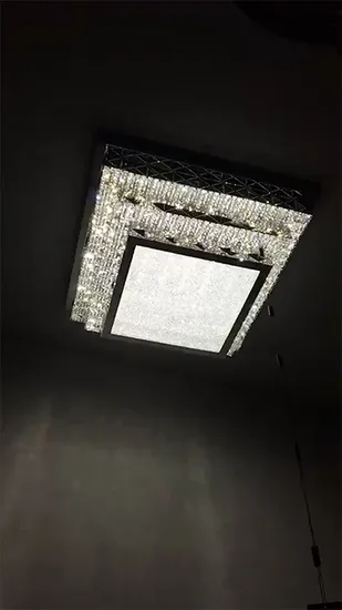 Crystal LED Pendant Light Living Room China Gold Color Luxury K9 Crystal Remote Control Invisible Ceiling Fan Light Fan Chandelier Crystal Ceiling Lights 