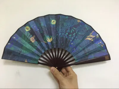 Bamboo Handheld Fan Fabric Silk Fans for Party Wedding Gifts Decoration
