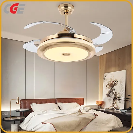 Chorme Gold Ceiling Fan Chandelier 