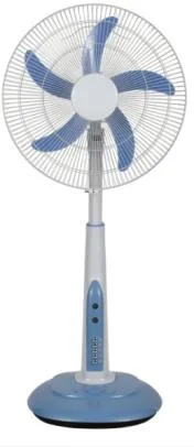 Portable Electric 12V DC AC Stand Fan 16 Inch Rechargeable Swing Standing Fan